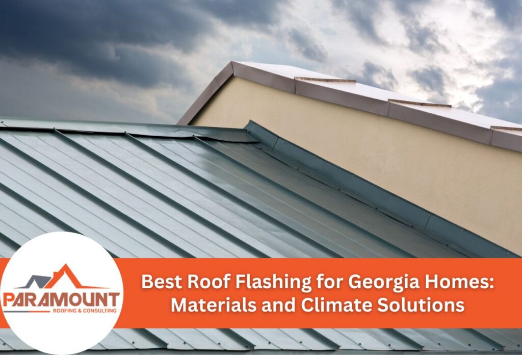 Modern metal roof with clouded sky in background for home weatherproofing.
