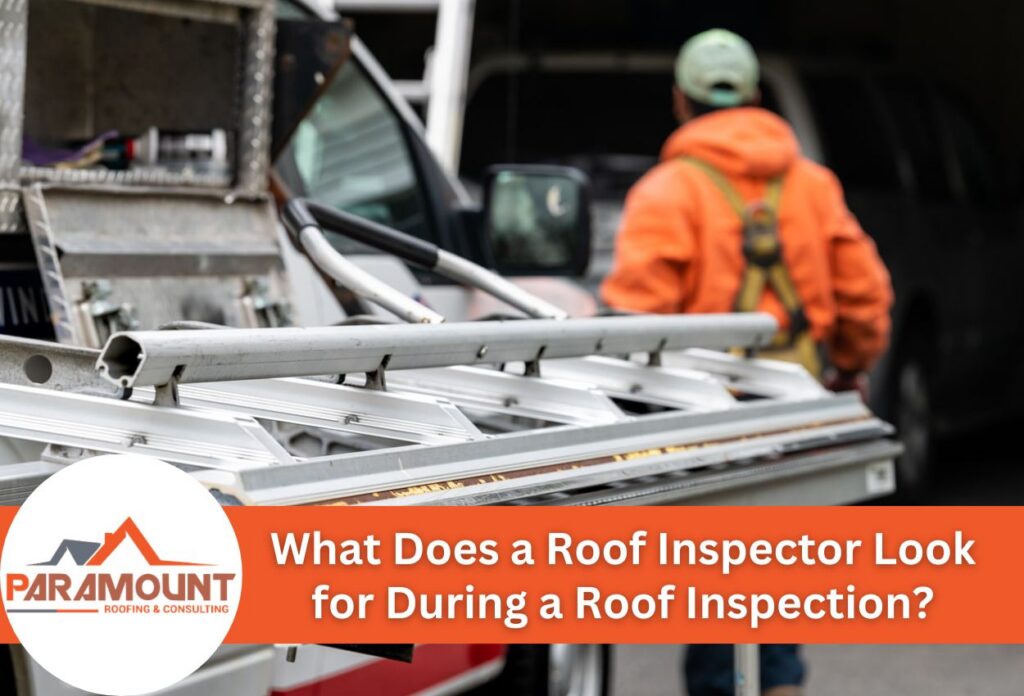 Roof inspector carrying ladder towards vehicle for inspection